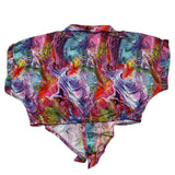 4Giveness 2 Piece Set Shirt-Short Multicolor Fantasy Print For Girls