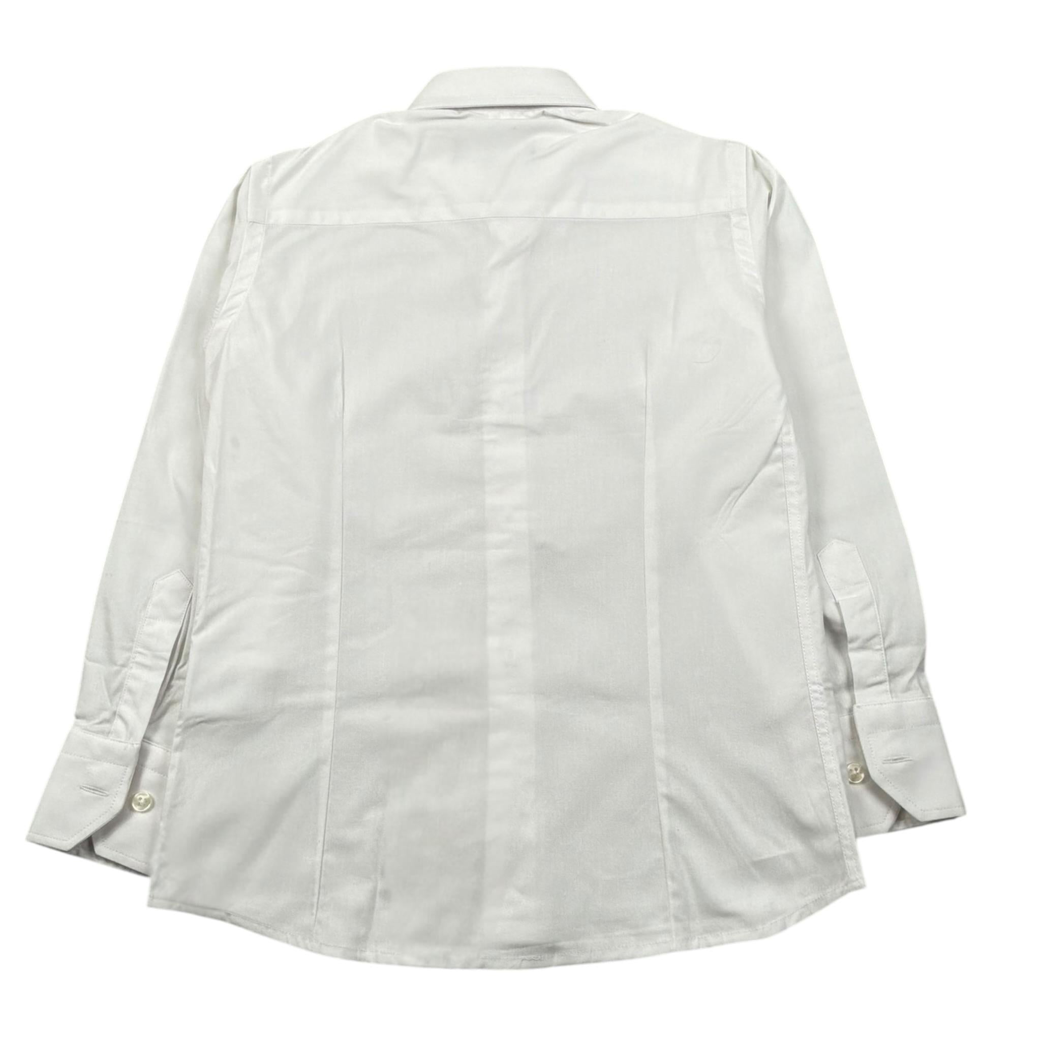 Manuell & Frank Camicia Manica Lunga Tinta Unita per Bambino 3350B BIANCO MANUELL & FRANK 