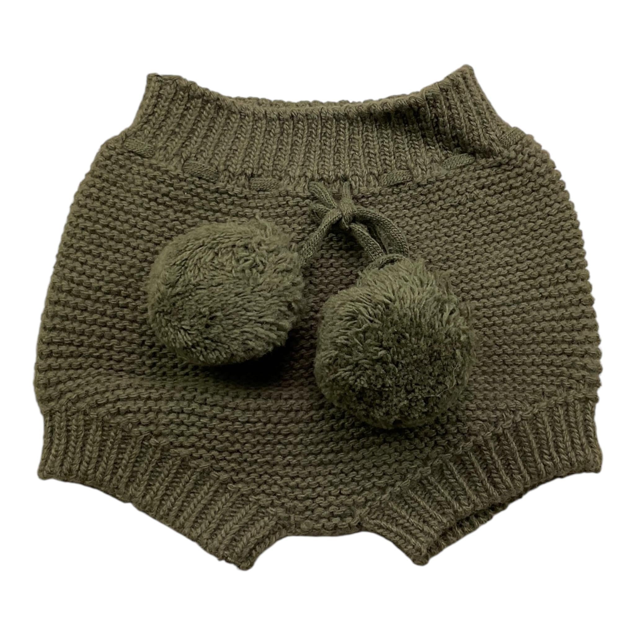 WEDOBLE culotte tinta unita con pon pon Verde per Neonato I2409331 VERDE WEDOBLE 