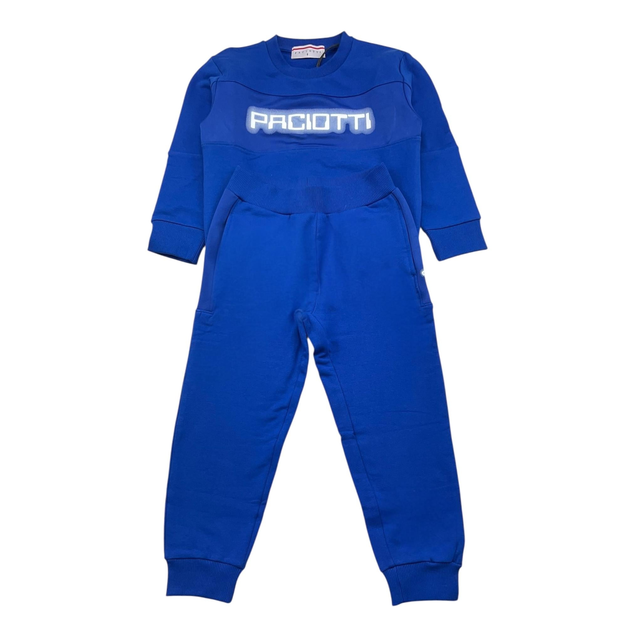 CESARE PACIOTTI completo 2pz tinta unita felpa-pantalone Cobalto per Neonato COMP5301B COBALTO CESARE PACIOTTI 