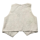 Liu Jo Solid Color Vest With Cream Buttons For Girls