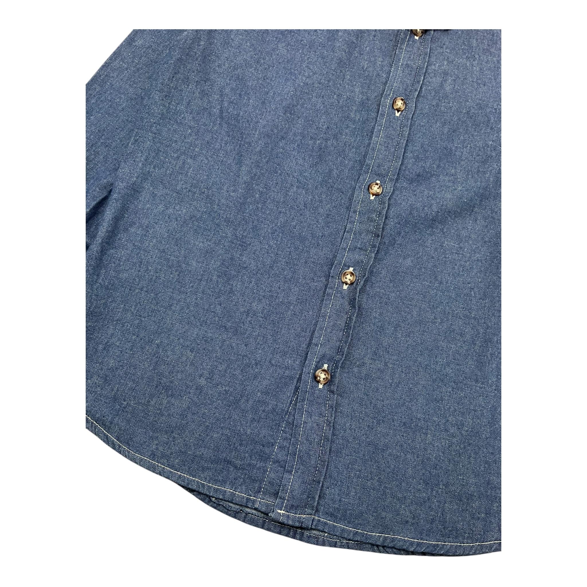 NUPKEET camicia manica lunga tinta unita Blu per Bambino 34NK539 BLU NUPKEET 