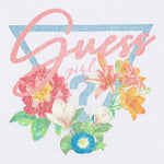 GUESS shirt tinta unita girocollo con stampa Bianco per Bambina J4YI38K6YW4 BIANCO GUESS 