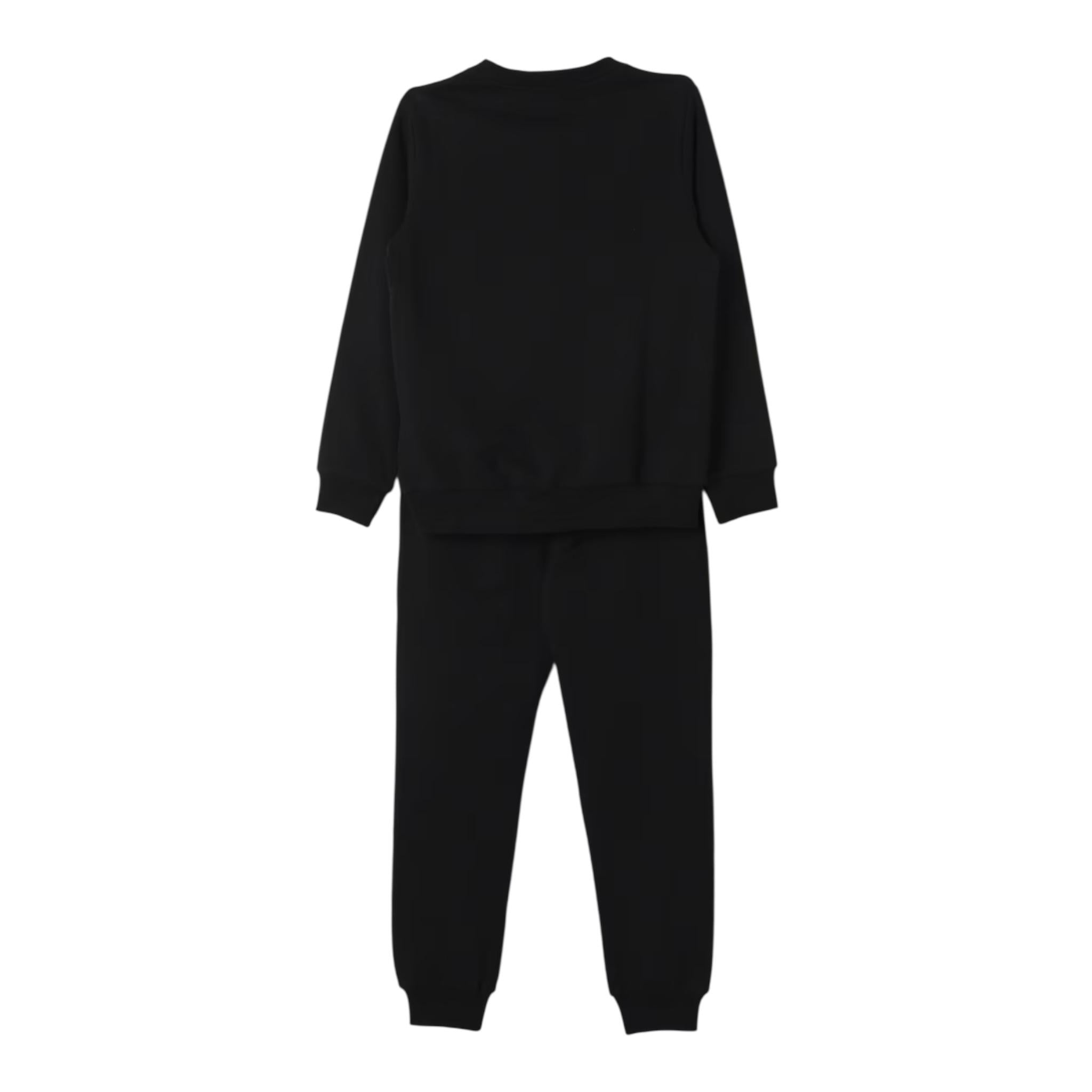 ICEBERG completo 2 pezzi felpa-pantalone tinta unita Nero per Bambino HUK040 NERO ICEBERG 