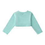 Sarabanda Coprispalle Tinta Unita con Zip per Bambina 0B354 VERDE ACQUA SARABANDA 