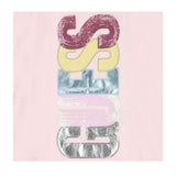 GUESS shirt girocollo tinta unita con stampa Rosa per Bambina K4YI06KAPO0JX ROSA GUESS 