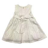 Emc Baby Girl Solid Color Sleeveless Dress White