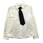 VICOLO camicia manica lunga tinta unita con cravatta Panna per Neonata 3141C00098NX PANNA VICOLO 