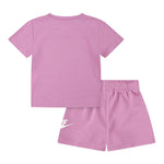Nike Completo 2 Pezzi T-Shirt-Bermuda tinta unita Rosa per Neonata 56L596A ROSA NIKE 