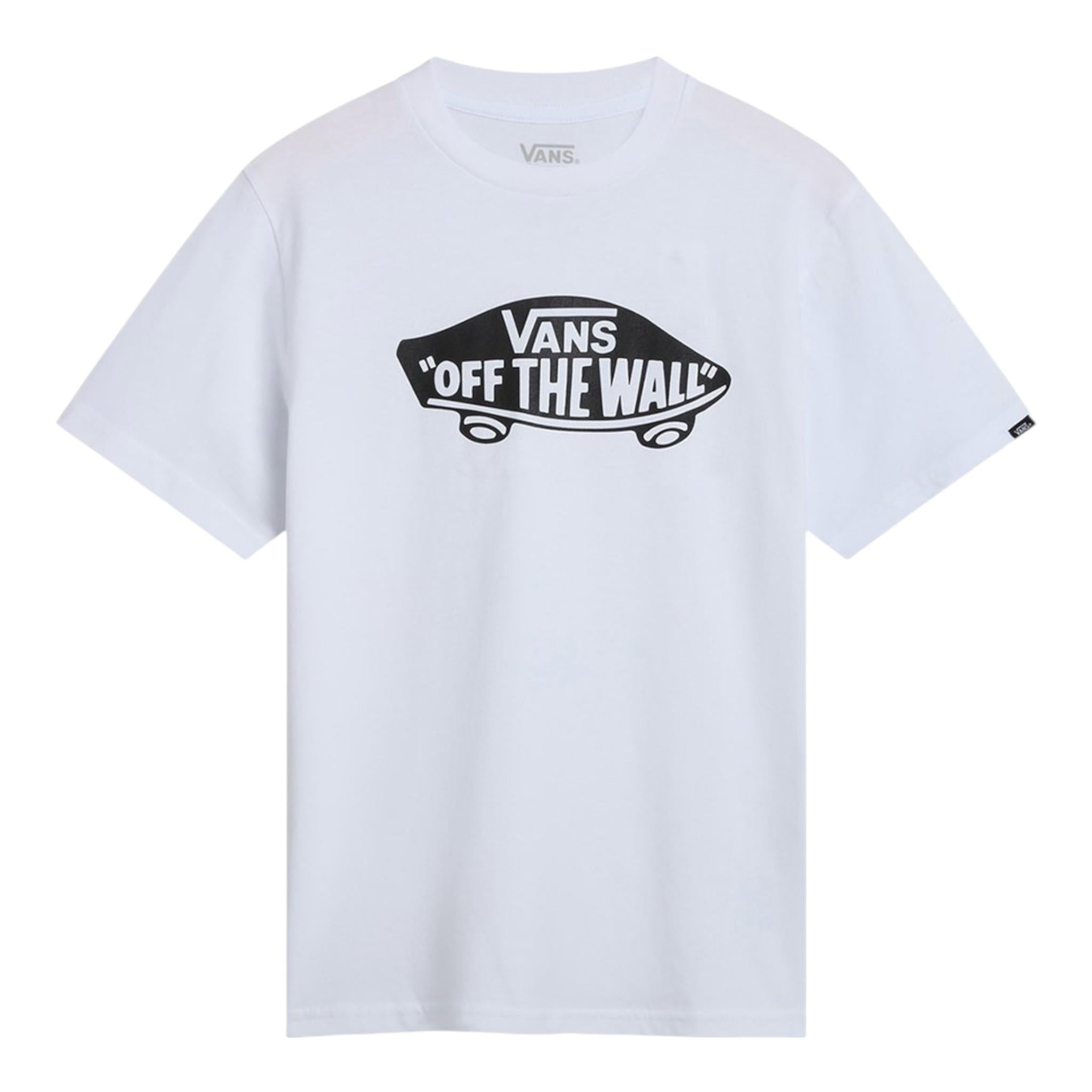 Vans T-Shirt Girocollo Tinta Unita con Stampa per Neonato VN0A3IJ1WHT BIANCO VANS 