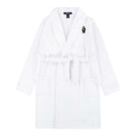 Ralph Lauren Accappatoio Tinta Unita con Stampa per Bambina 9P0042 BIANCO RALPH LAUREN 