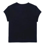 Diesel T-Shirt Girocollo Tinta Unita con Logo per Bambina J01830XXX NERO DIESEL 