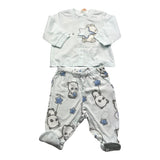 Chicco Complete 2 Piece Shirt-Ghettina Blue For Newborn
