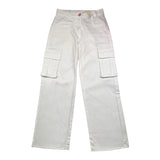 Manila Grace Plain Cargo Pants White For Girls