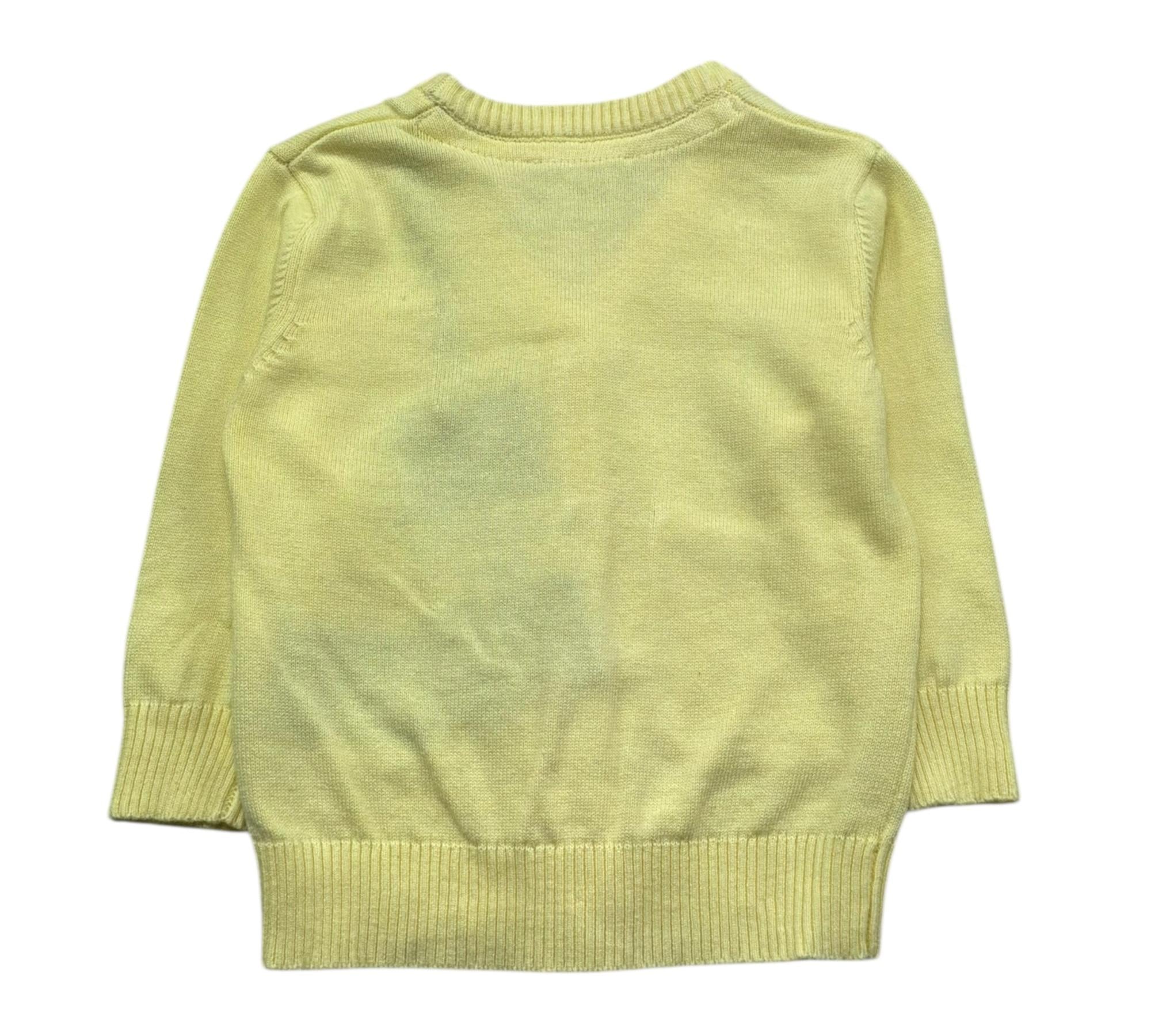 John Richmond Cardigan Tinta Unita con Logo per Neonata RIP26032MA GIALLO JOHN RICHMOND 
