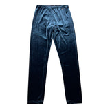 Monnalisa Solid Blue Velvet Leggings for Girls