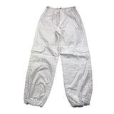 Cecyle Solid Color Elastic Waist Cargo Pants White For Girls