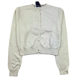 Simonetta Plain Cream Cardigan For Girls