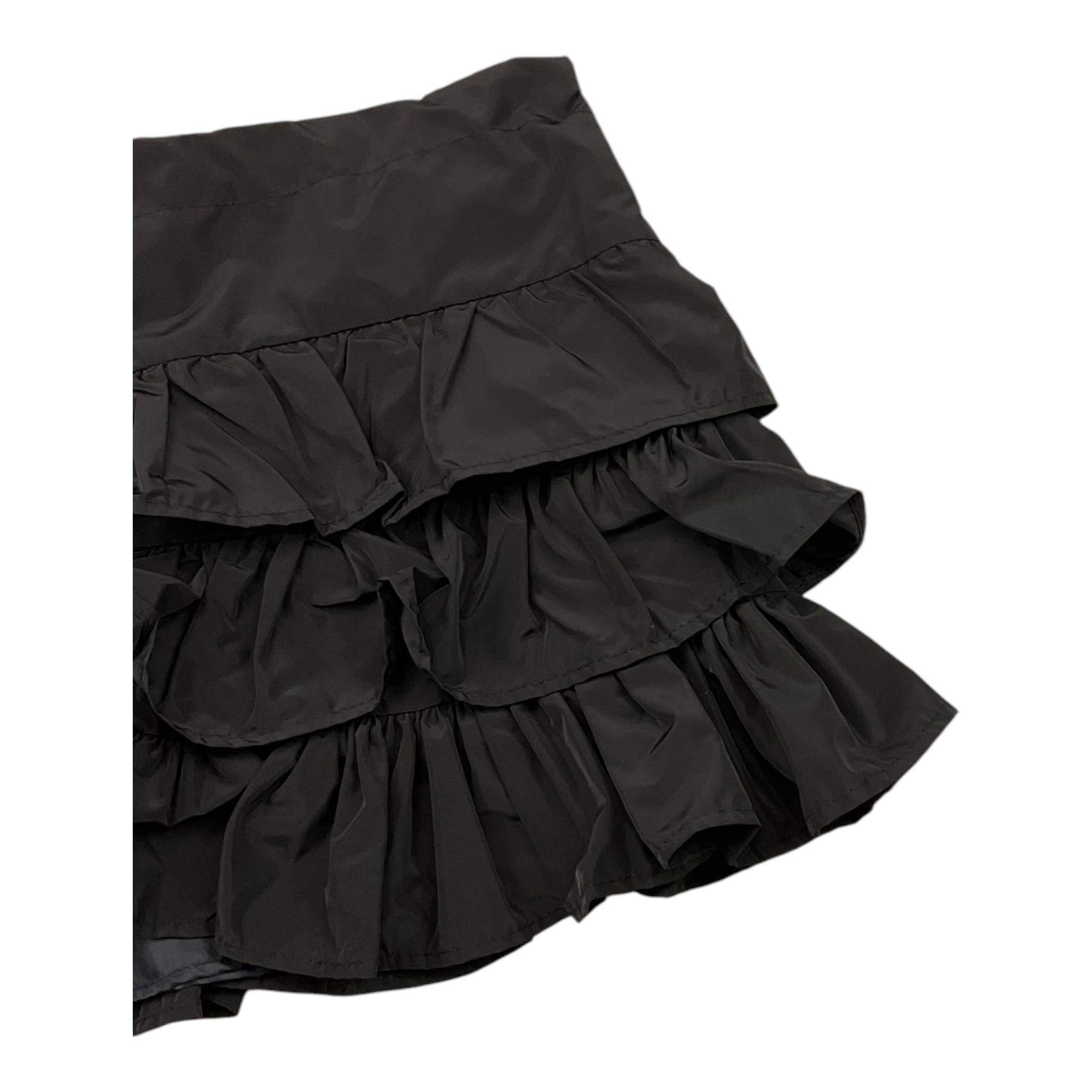 U+è BY MISS GRANT gonna tinta unita cn balze Nero per Bambina UE1531 NERO U+è BY MISS GRANT 