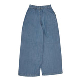 Liu Jo Pantalone Modello Palazzo Tinta Unita In Denim per Bambina GA5104 BLU LIU JO 