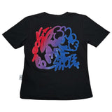 Shoe T-Shirt Girocollo tinta unita con Logo Nero per Bambino SHSS25B102 NERO SHOE 