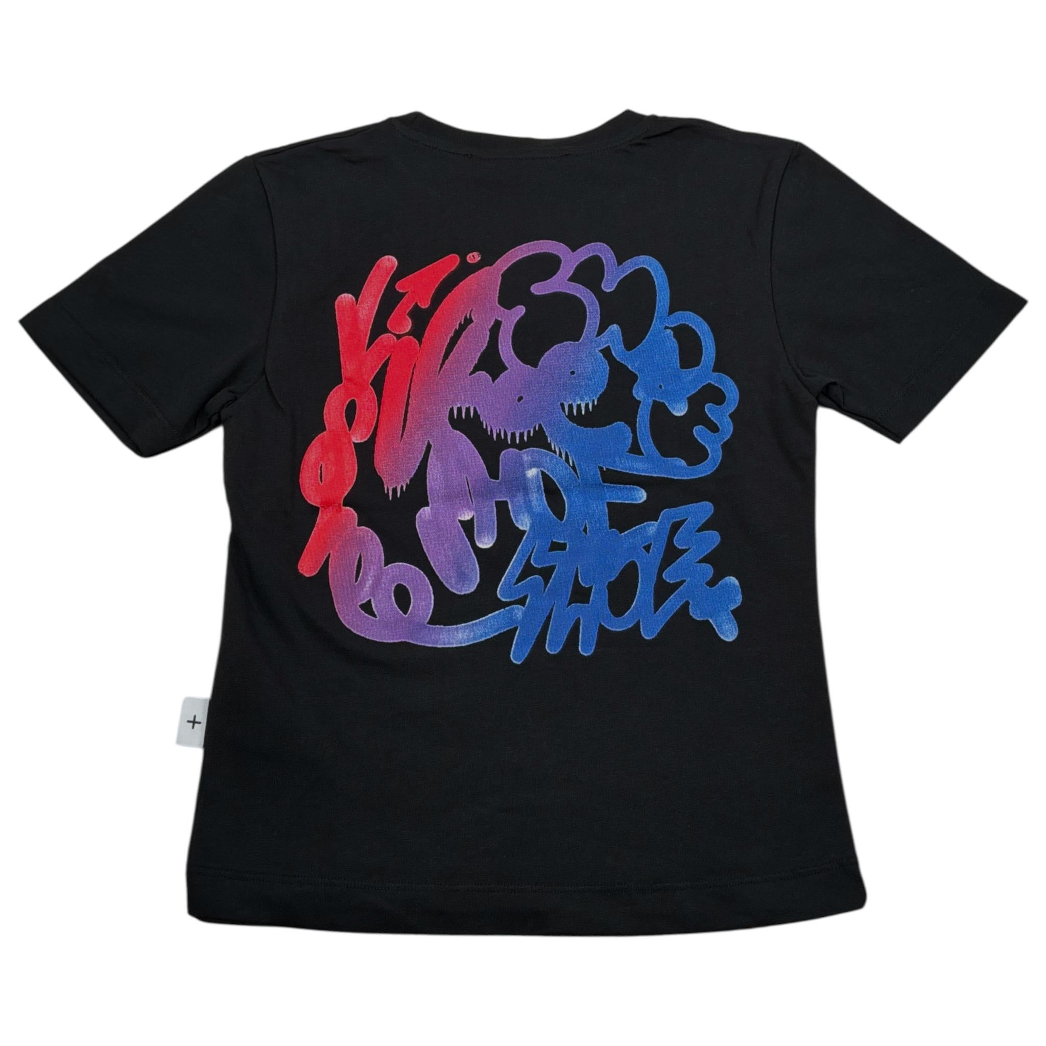 Shoe T-Shirt Girocollo tinta unita con Logo Nero per Bambino SHSS25B102 NERO SHOE 