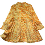 Just Cavalli Abito Manica Lunga Tinta Unita con Stampe Baci per Bambina JGP26203VE GIALLO JUST CAVALLI 