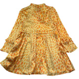 Just Cavalli Abito Manica Lunga Tinta Unita con Stampe Baci per Bambina JGP26203VE GIALLO JUST CAVALLI 