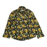 Alessandro Lamura Plain Shirt With Brown Pattern For Boys