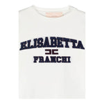 ELISABETTA FRANCHI t-shirt girocollo tinta unita con stampa Bianco per Bambina EFTS220 BIANCO ELISABETTA FRANCHI 