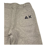 SUN68 pantalone tuta tinta unita con logo Grigio per Bambino F44342 GRIGIO SUN68 