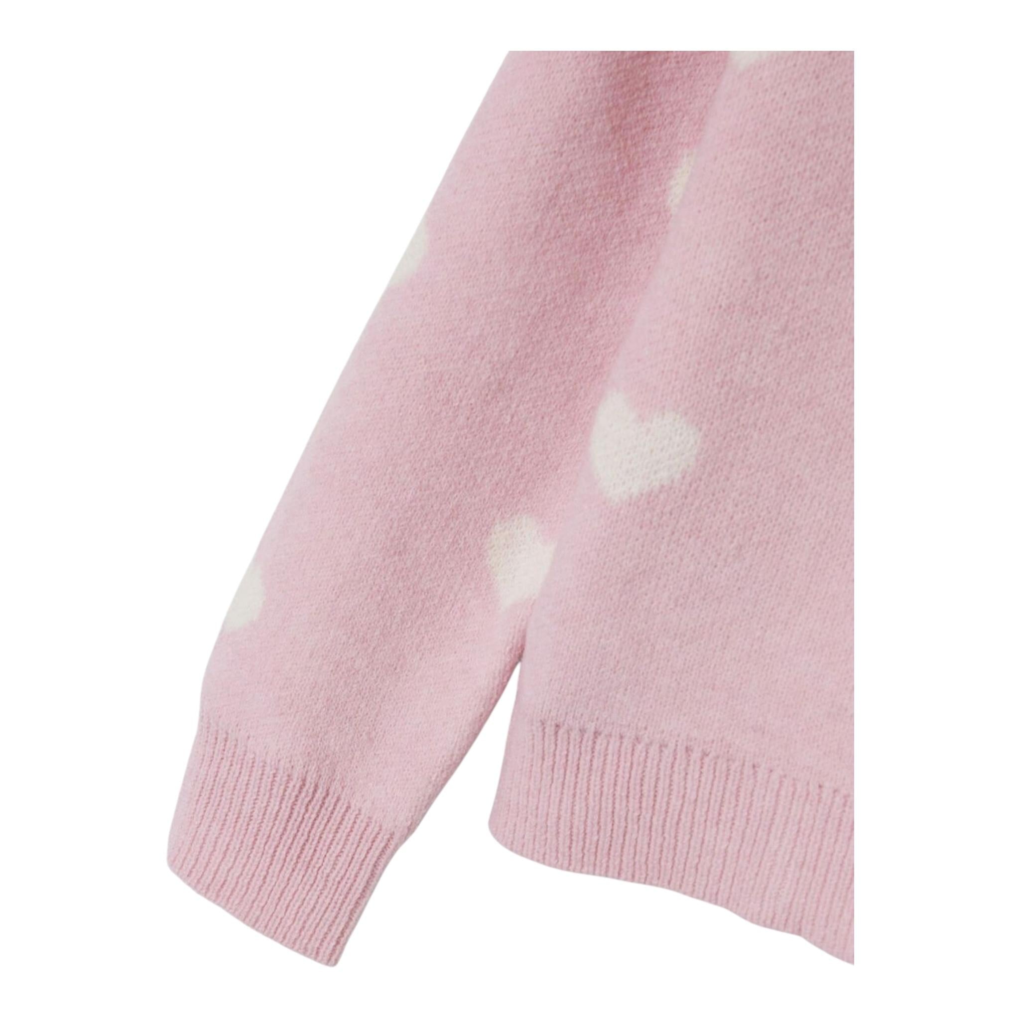 NAME IT maglia girocollo tinta unita con stampa cuori Rosa per Bambina 13235240 ROSA NAME IT 