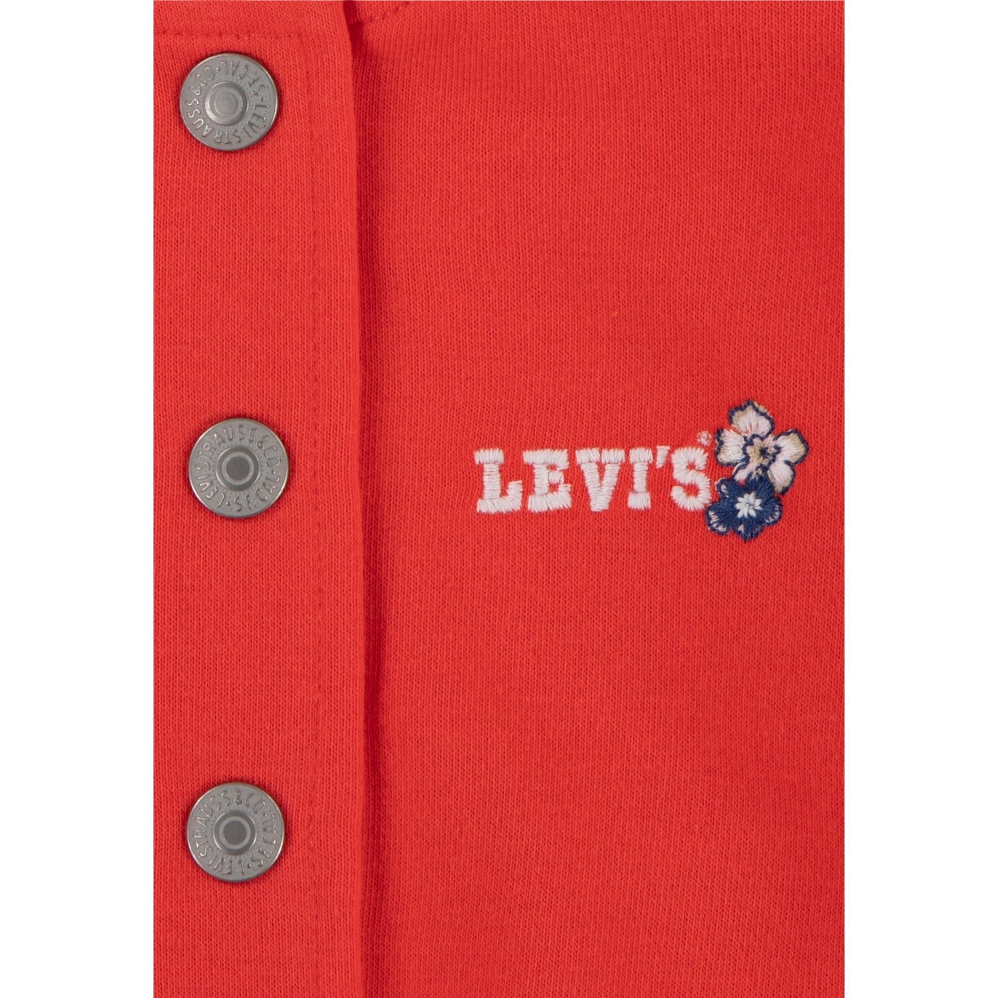 Levi'S Completo 3 Pezzi Felpa-Jeans-T-Shirt Corallo per Neonata 1EM259 CORALLO LEVI'S 