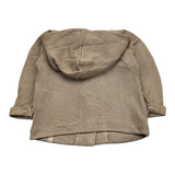 Bamboom+Babies Solid Color Button Up Hooded Cardigan Sand for Newborns