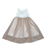 Magil Abito Cerimonia Bicolore Giromanica per Bambina HN20034J BIANCO MAGIL 