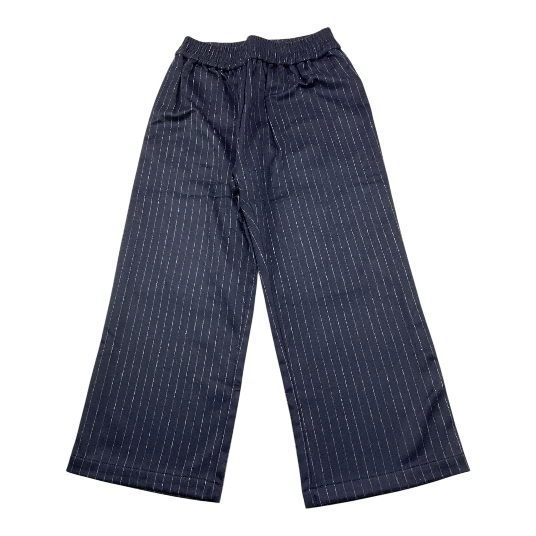 KENZO pantalone modello a palazzo tinta unita con fantasia a righe Blu per Bambina K14260 BLU KENZO 