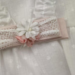 Ninnaoh Pagliaccetto Tinta Unita con Applicazione Giromanica per Neonata E25P13 BIANCO NINNAOH 