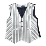 Manuell & Frank Gilet Tinta Unita con Fantasia per Bambino MF5150R BIANCO MANUELL & FRANK 