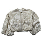 Miss Grant Giubbino Tinta Unita con Zip per Neonata MG1323N ORO MISS GRANT 
