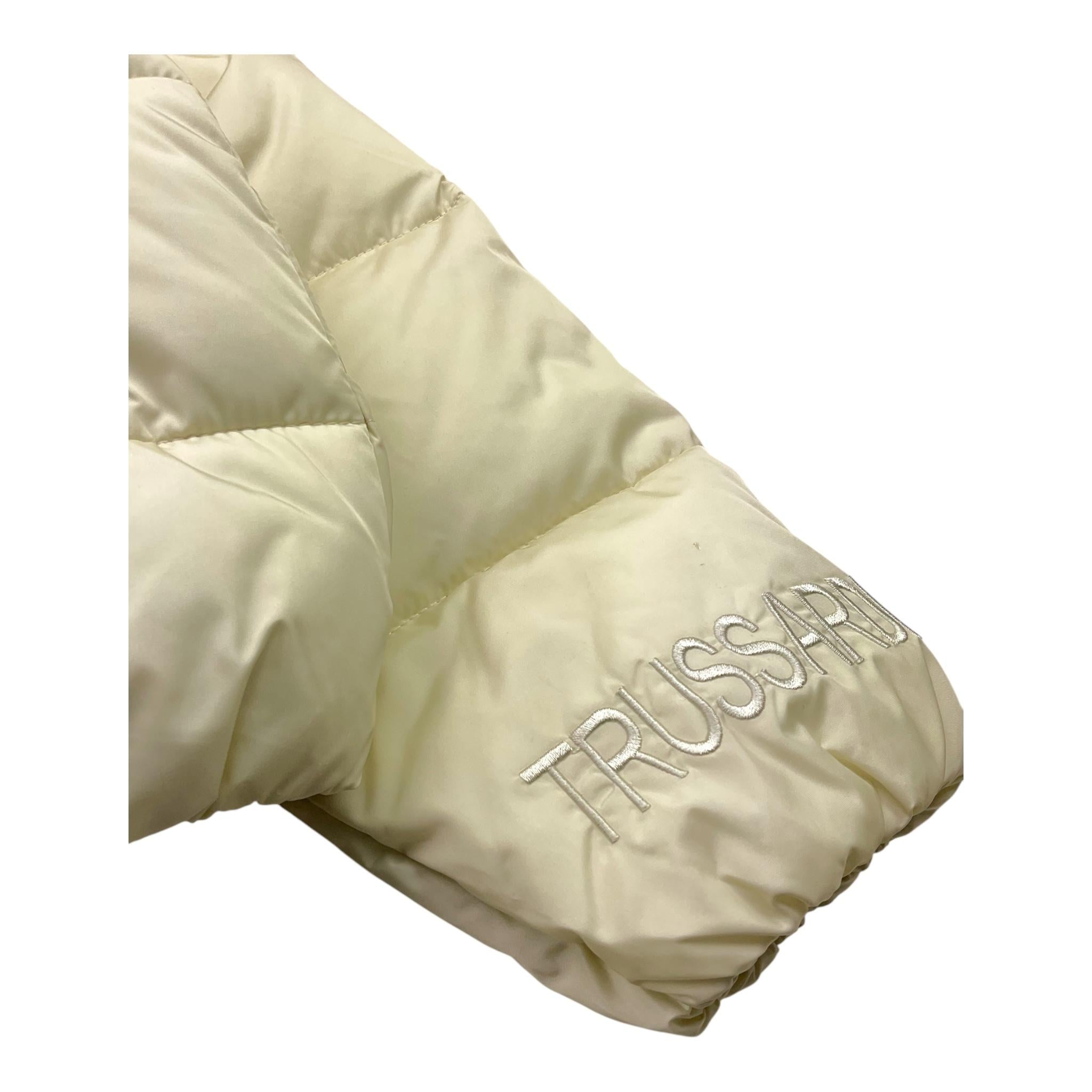 TRUSSARDI giubbino tinta unita con zip Panna per Neonata TGA25117PI PANNA TRUSSARDI 