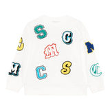 Stella Mccartney Felpa Girocollo Tinta Unita con Stampa per Bambino TW4R10X BIANCO STELLA McCARTNEY 