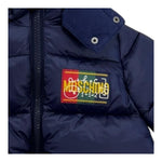 MOSCHINO giubbino tinta unita con zip e cappuccio Blu per Neonato HMS043N BLU MOSCHINO 