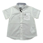 Iceberg Camicia Mezza Manica Tinta Unita per Neonato CMICE5108B BIANCO ICEBERG 