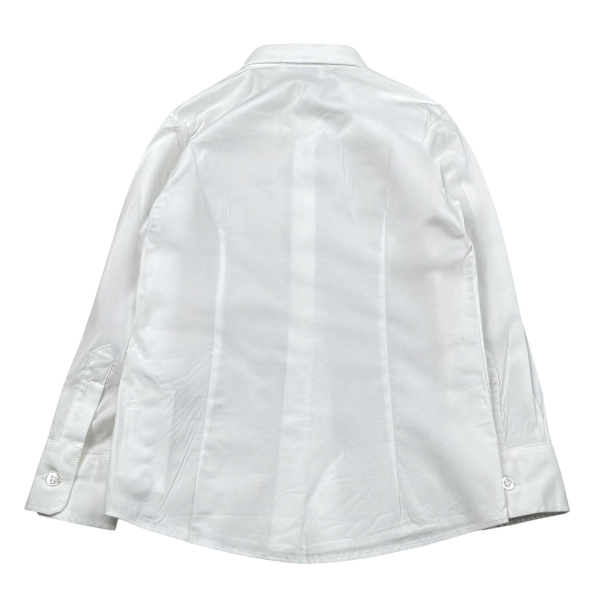 Aletta Camicia Tinta Unita Manica Lunga per Bambino N22097 BIANCO ALETTA 