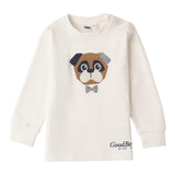 I DO shirt girocollo tina unita con stampa cane Panna per Bambino 4A465 PANNA I DO 