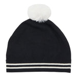 MOSCHINO cappello tinta unita con orso e pon pon Nero per Bambino HUX02KL NERO MOSCHINO 