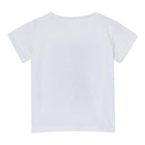 Liu Jo T-Shirt Girocollo tinta unita con Stampa E Brillantini Bianco per Neonata KA5093XXXN BIANCO LIU JO 