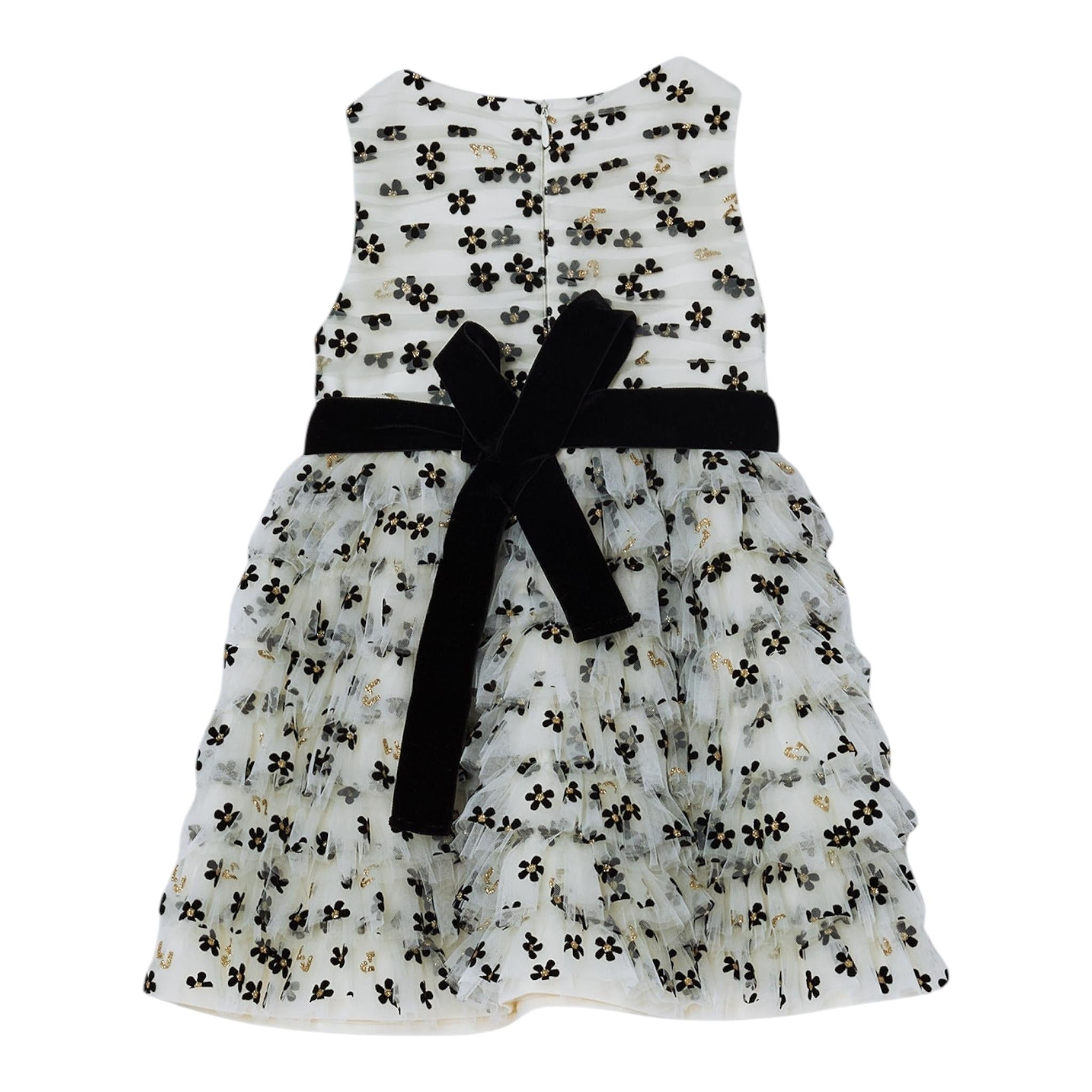 LIU JO abito giromanica tinta unita con tulle e fori Panna per Bambina KF4103 PANNA LIU JO 