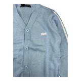 Daniele Alessandrini Cardigan Solid Color with Buttons and Logo Light Blue for Newborns