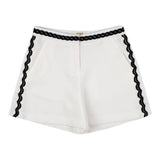 Vicolo Short Solid Color With Contrast Trim Cream For Girls